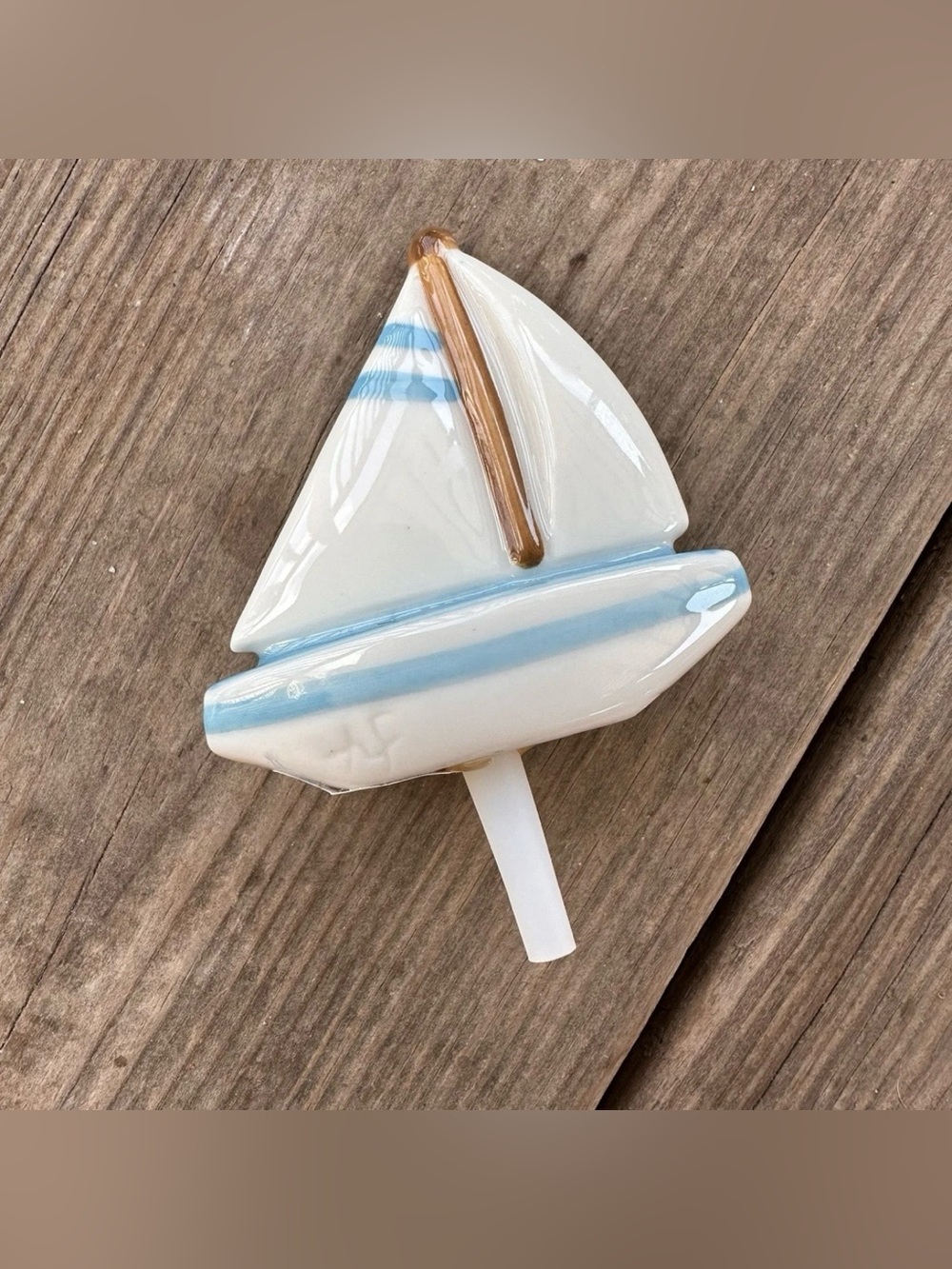 Nora Fleming Mini Sailboat 'Sail Me Away' A136 Retired Brand New
